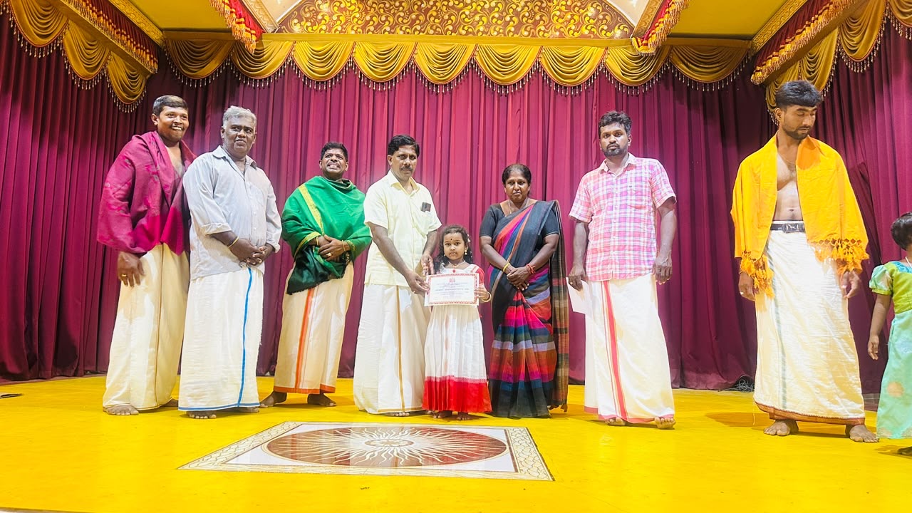 Manjavanapathi Murugan Temple Moral School conducts Pannisai and Neethi Book Mind Competition Day 1
