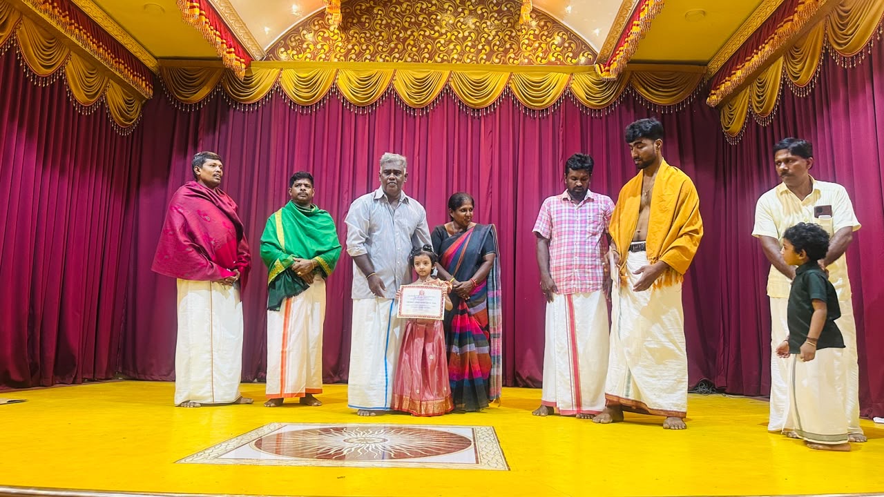 Manjavanapathi Murugan Temple Moral School conducts Pannisai and Neethi Book Mind Competition Day 1