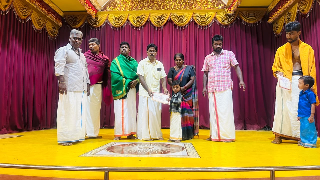 Manjavanapathi Murugan Temple Moral School conducts Pannisai and Neethi Book Mind Competition Day 1